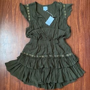 Misa drop waist embellish dress